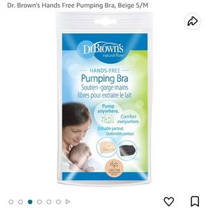 NWT - Dr Browns Hands Free Pumping Bra - Beige (s/m)